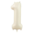 40 Inch Brown Beige Cream Number Balloons 1 2 3 4 5 6 Baby Birthday Number Foil Balloon Cream Beige Air Helium Baloon