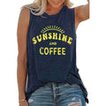 SUNSHINE Printed round Neck Sleeveless T-Shirt for Women in Europe and America