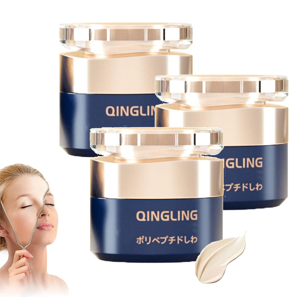 Qingling Wrinkle Removal Cream Japanese Qinglin Face Cream Qingling Anti-Wrinkle Cream Qingling Firming Anti-Aging Cream Change For Beautiful Skin Within 2 Weeks (3 Pcs)