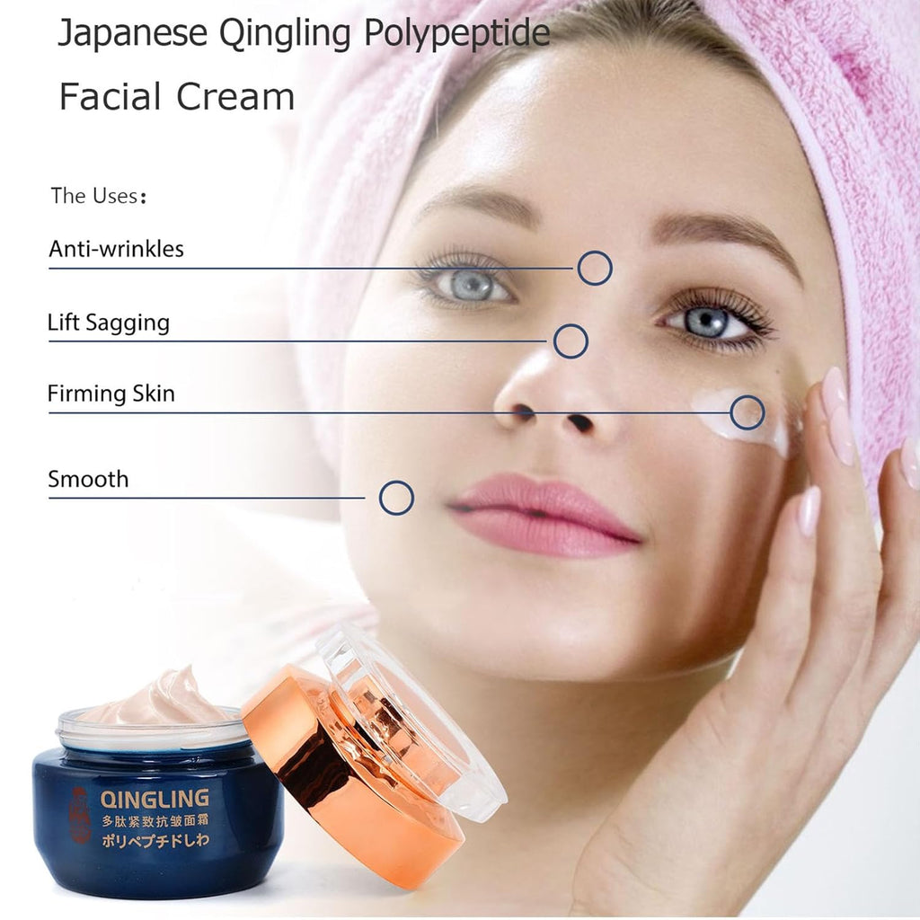 Japanese Qingling Wrinkle Removal Cream, Qinglin Face Cream, Polypeptide Anti-Aging Cream, Firming & Tightening Skin Facial Cream