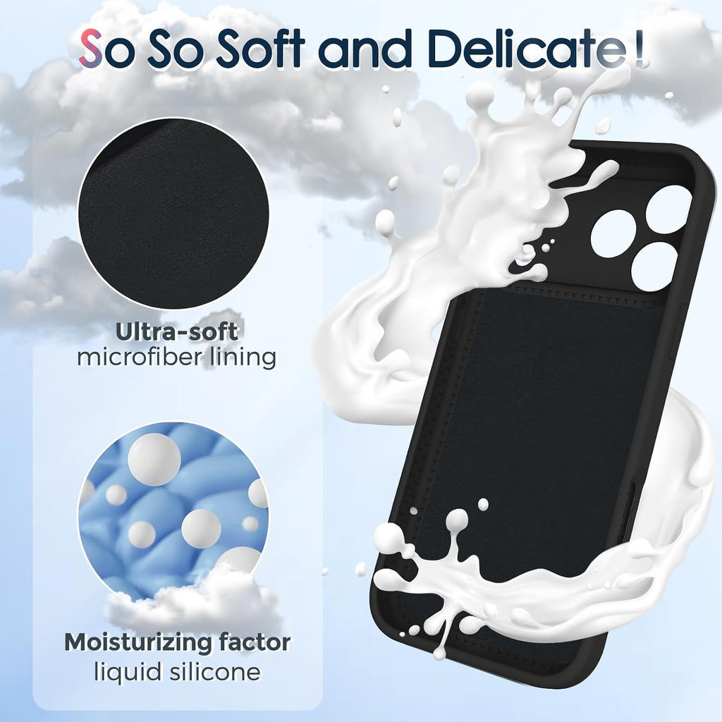 Silicone Case for Iphone 18 Pro Max/Iphone 17 Pro Max with Magnetic Stand