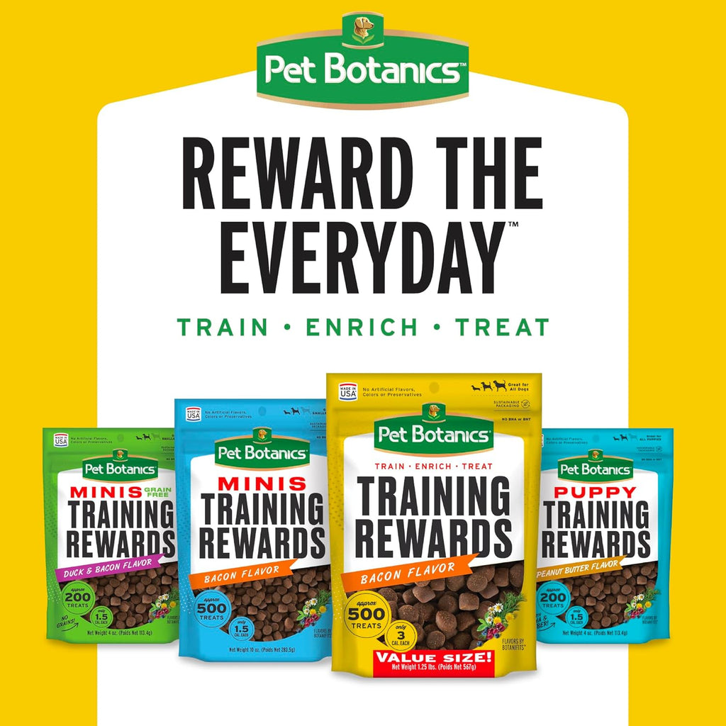Pet Botanics Mini Training Rewards – Chicken Flavor, 500 Soft & Chewy Treats